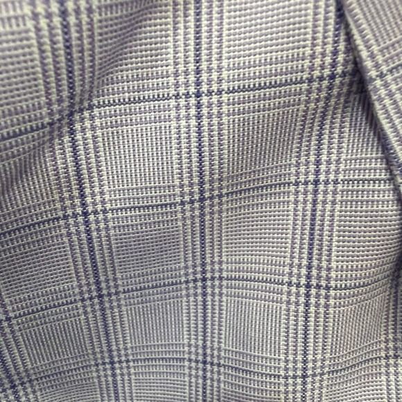 Brooks Brothers 346 Long Sleeve Button Up Shirt Men's 17 1/2- 2/3 Purple Plaid - Picture 4 of 11